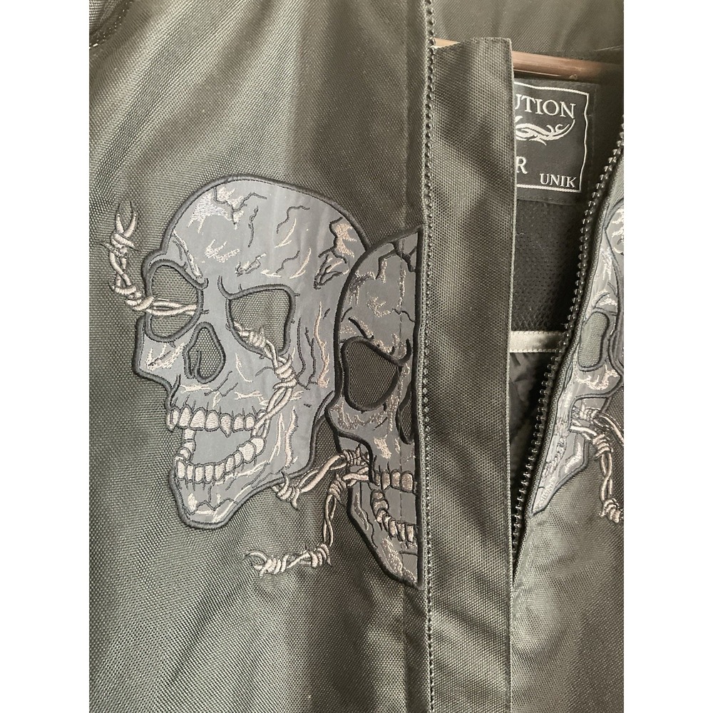 Revolution Gear Textile Armour Motorcycle Jacket Men's Size Large Black WornOnc - Picture 5 of 13